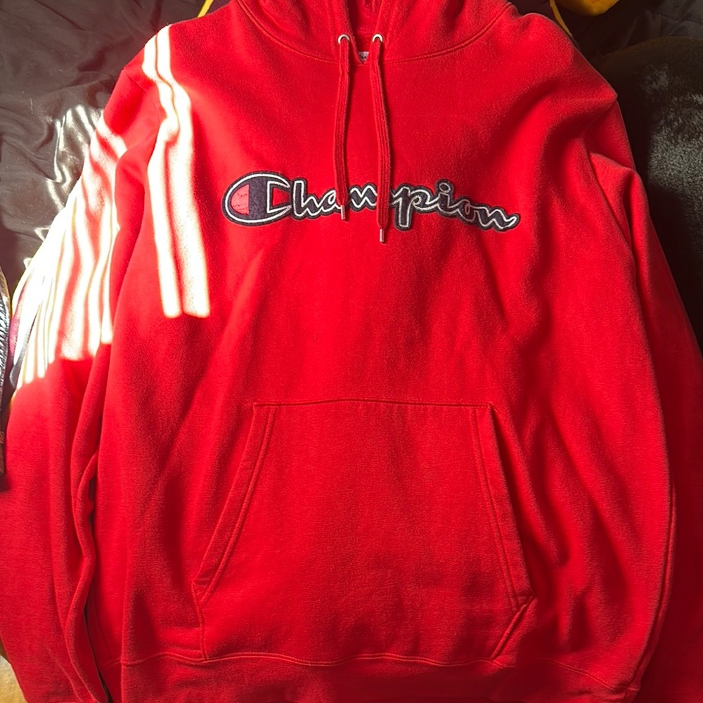 Champion Bold Red Men's Hoodie